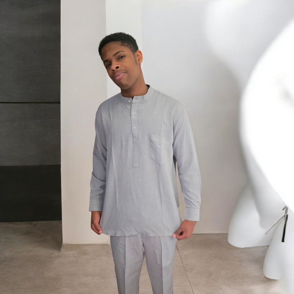 La-Delia's finest 2pcs linen outfit for men