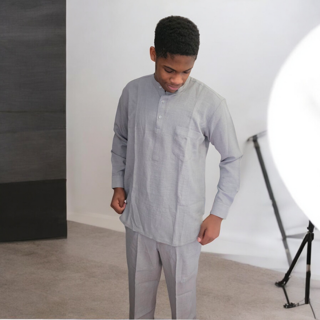 La-Delia's finest 2pcs linen outfit for men