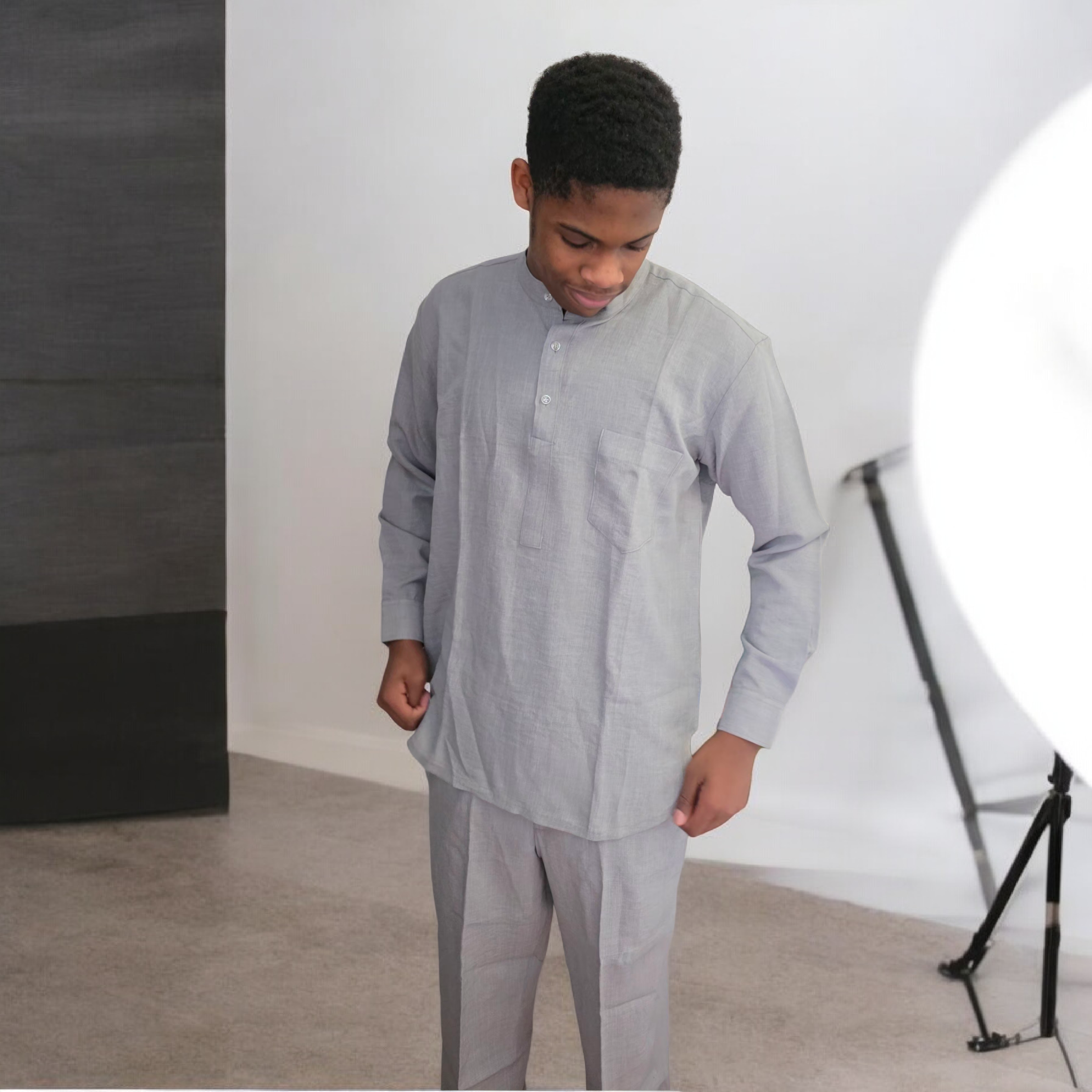 La-Delia's finest 2pcs linen outfit for men
