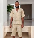Short-Sleeve Shirt and Tailored Shorts