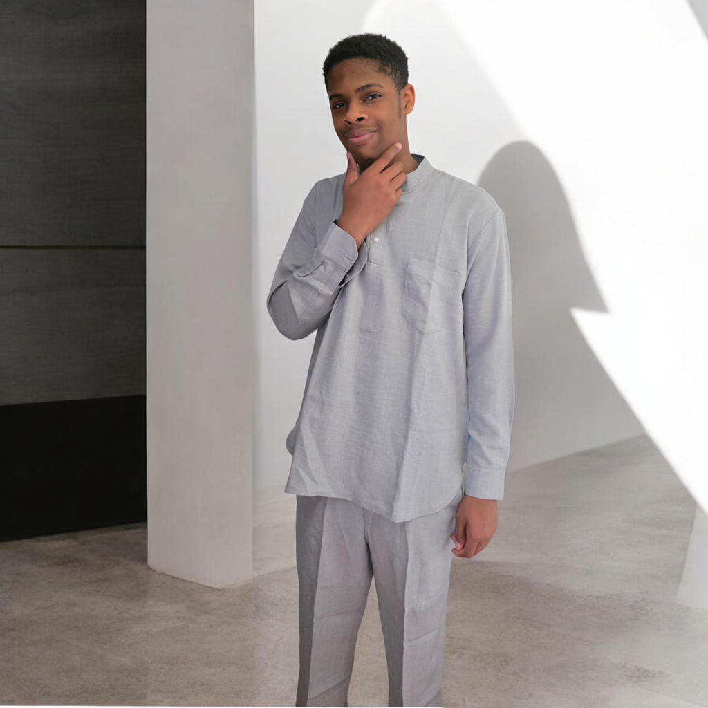La-Delia's finest 2pcs linen outfit for men